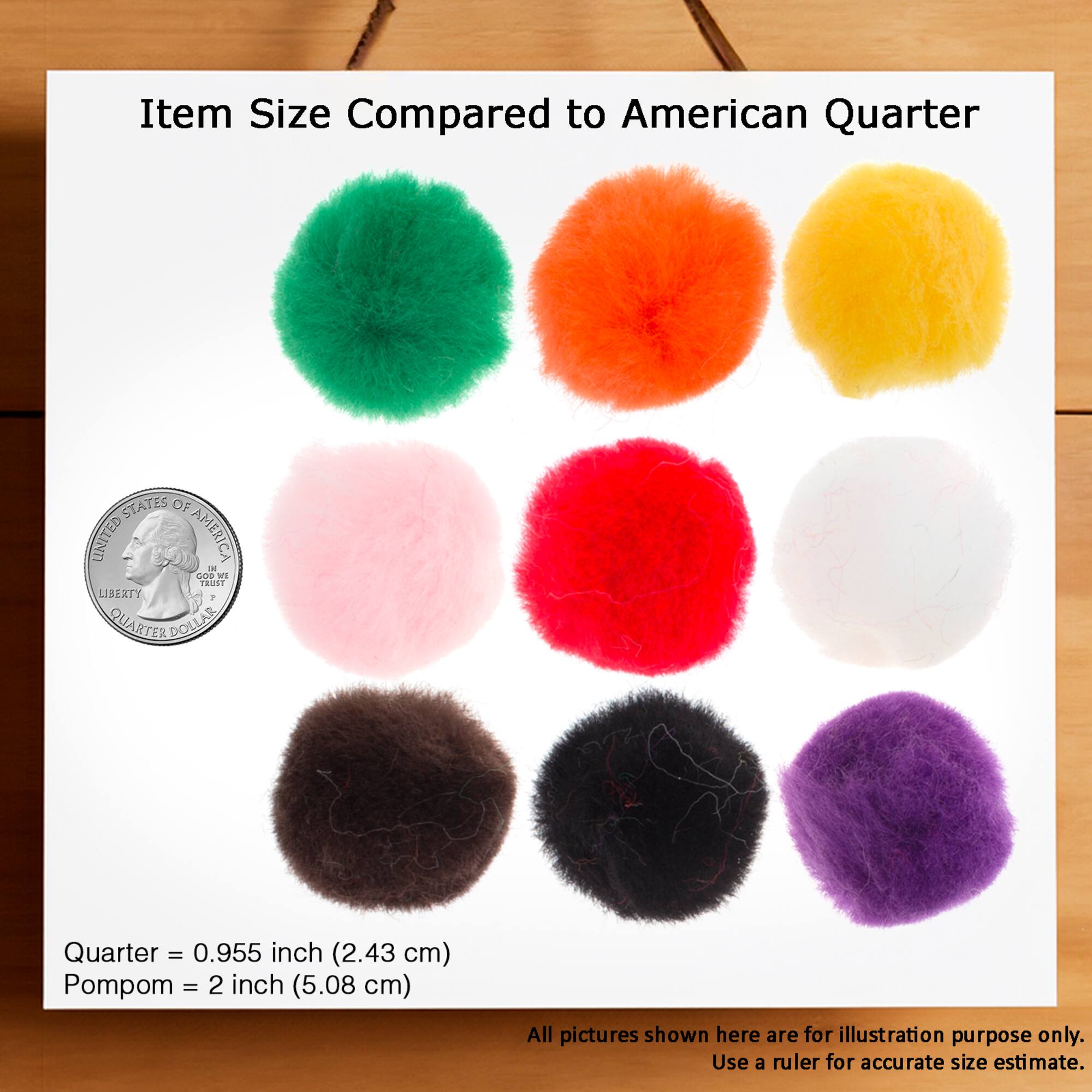 John Bead 2" Pom Poms